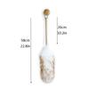 Feather Duster, Lambswool Duster with Solid Wooden Handle view 2