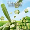 Freeze Dried Okra Crispy, Natural Healthy Snack, No Color Added, No Sugar Added, 250g view 2
