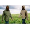 Aoximyouny Fabric & Mesh Mosquito Jacket - Lightweight Summer Adventure Clothing with Adjustable Hood & Storage Pocket Military Green Large view 3