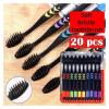 HYUEEWX 20 Adult Soft-Bristle Toothbrushes Bristles for Deep Cleaning and Carbonated Tooth Care view 2