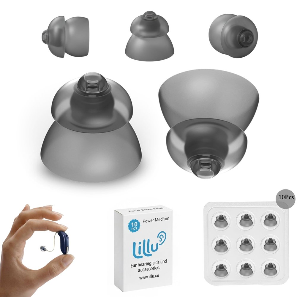 10 pcs Phonak Power 4.0 Hearing Aid Domes Medium Size (0.45inch=11.5mm), Phonak Hearing Aid Accessories, Hearing Aid Domes for Audeo Marvel Paradise Lumity Accessory