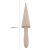 Pssopp Ice Cream Cone Mold, Wooden Baking Tool for DIY Cake Waffle Making, Durable and Easy Grip for Home Chefs view 2