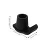 GALPADA 4pcs Anti-Slip Walker Ski Glides Black Replacement Pads for Folding Walking Sticks Heavy Duty Outdoor Mobility Aid Accessories for Seniors view 2
