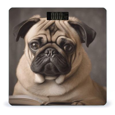Animal Pug Dog Scale for Body Weight Digital Bathroom Scale Accurate Smart Weight Scales with Large Display Weighing Machine High Precision Scales
