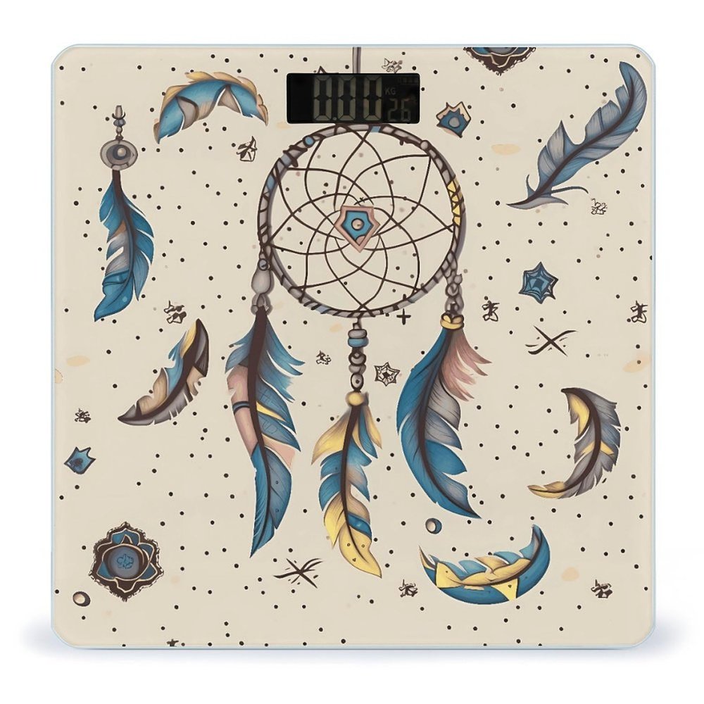 Dream Catcher and Moon Scale for Body Weight Digital Bathroom Scale Accurate Smart Weight Scales with Large Display Weighing Machine High Precision Scales