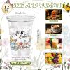 ZCPTZ 100Pcs Wildflower Baby Shower Plastic Party Cups, 12oz Wildflower Disposable Clear Cups for Baby Shower Party, Gender Reveal, Holiday Gatherings, Floral Theme Birthday Party Drinking Supplies view 2