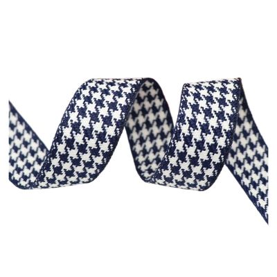 10 Yards 1" 25MM/1.5'' 38MM Cotton Linen Lattice Printed Grosgrain Ribbons for Hair Bows DIY Handmade Materials(Color5,25MM)