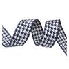 10 Yards 1" 25MM/1.5'' 38MM Cotton Linen Lattice Printed Grosgrain Ribbons for Hair Bows DIY Handmade Materials(Color5,25MM) view 1