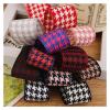 10 Yards 1" 25MM/1.5'' 38MM Cotton Linen Lattice Printed Grosgrain Ribbons for Hair Bows DIY Handmade Materials(Color9,25MM) view 2
