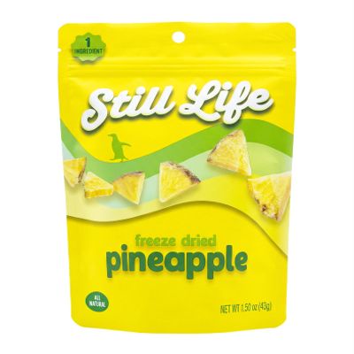 Still Life Freeze-Dried Organic Pineapple Diced, Real Fruit Snack, Single-Ingredient, No Sugar Added, No Preservatives, Healthy Crunchy Snack for Kids & Adults, Vegan, Gluten-Free (1 Pack, Pineapple)