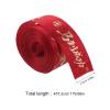 IMIKEYA Red Craft Ribbon: Decorative Year of The Horse Wrapping Supplies - Floral Arrangement & Wreath Bow Material - Chinese Zodiac Ribbons for Spring Festival view 4