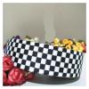 10 Yards 22MM 25MM 38MM Black/White Lattice Ribbon DIY Hand for Bows Material Wrap Grosgrain Headdress(22MM Widein) view 2