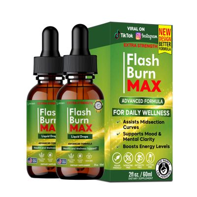 Flash Liquid Drops, Extra Strength, Advanced Formula, 60 Servings, 2 fl oz (2)