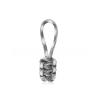 10 Pcs Zipper Pulls Nylon Rope Braided Zipper Extension Pendants Zippers Pull Tab Replacement for Backpack, Jackets(Grey-White) view 1