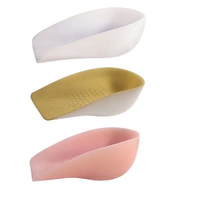 Didiseaon Invisible Heightening Insoles 3.5Cm Translucent Silicone Heel Pads Unisex Inner Height Increase Feet Cushions for Men and Women