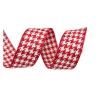 10 Yards 1" 25MM/1.5'' 38MM Cotton Linen Lattice Printed Grosgrain Ribbons for Hair Bows DIY Handmade Materials(Color8,25MM) view 1