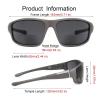 Hyyiyun 3 Pack Upgraded Bifocal Sunglasses for Men and Women, Wrap Around Outdoor Sporty UV Protection, Black/Grey/Tortoise, 2.75 view 4