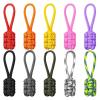 10 Pcs Zipper Pulls Nylon Rope Braided Zipper Extension Pendants Zippers Pull Tab Replacement for Backpack, Jackets(Gray) view 2