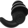 ADOCARN Silicone Noise Reduction Reusable Waterproof for Sleeping Swimming Concerts Snoring Protection, Black view 4