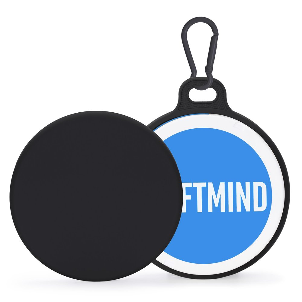 AGIFTMIND Silicone Protective Case Specially Design for ZYN Caffeine Energy Pouches Cans - Magnetic Mount Holder with 6 Adhesive Pads, Carabiner Clip - Discreet 2-Piece Design