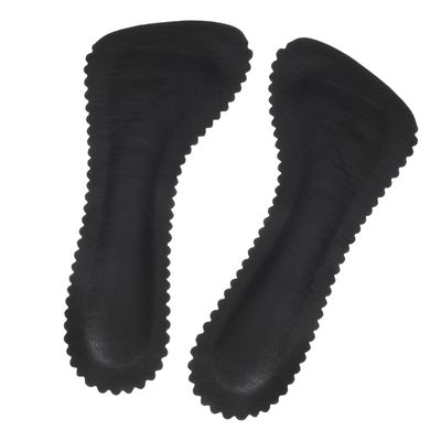 IWOWHERO Non-Slip Heel Inserts for Women High Heel Cushion Pads, Self-Adhesive Breathable Sweat-Absorbing Insoles for Sandals, Black Summer Comfort Shoe Liners