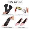 IWOWHERO Non-Slip Heel Inserts for Women High Heel Cushion Pads, Self-Adhesive Breathable Sweat-Absorbing Insoles for Sandals, Black Summer Comfort Shoe Liners view 3