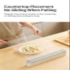 Home kitchen plastic wrap cutter - Magnetic type, adjustable, suitable for baking paper and cling film cutting (Grey) view 3