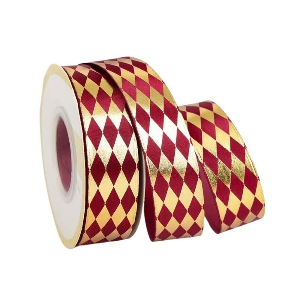 10 Yards Box Ribbon Diamond Hot Gold Satin DIY Hair Accessory Bouquet Ornaments Silk Holiday(Color 12)