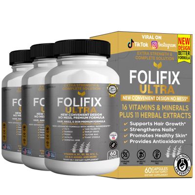 GREENVIFY FoliFix Ultra Hair, Nails & Skin Supplement (3)