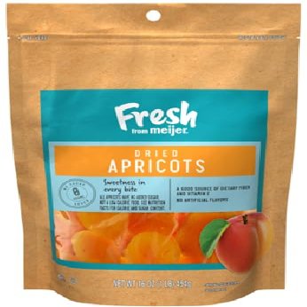 Dried Apricots (1 bag, 16 oz.)