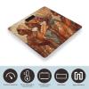Africa Ethnic Pottery Bathroom Scale for Body Weight LCD Display Digital Bathroom Scale Tempered Glass Bathroom Weight Scales Fashion Smart Scales for Home Bedroom 400 Lb view 3