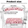 Sepetwhos Pink Berry Pattern Rollator Walker Seat and Backrest Covers for Ladies Easy to Install Walkers Seat Covers Universal Rollator Accessories for Seniors Women view 4