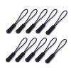 10 Pcs Replacement Zipper Pulls Nylon Repair Kit Slider Pull Tab for Dress Clothes Luggage Suitcase Handbags(Black) view 1