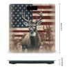 Americana Flag Deer Bathroom Scale for Body Weight LCD Display Digital Bathroom Scale Tempered Glass Bathroom Weight Scales Fashion Smart Scales for Home Bedroom 400 Lb view 2