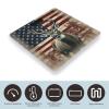 Americana Flag Deer Bathroom Scale for Body Weight LCD Display Digital Bathroom Scale Tempered Glass Bathroom Weight Scales Fashion Smart Scales for Home Bedroom 400 Lb view 3
