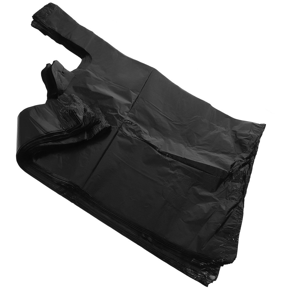 POPETPOP Heavy Duty Kitchen Trash Bags 32X52 Drawstring 100Pcs Thick Plastic Garbage Can Liners for Bathroom Office Wastebasket Disposal