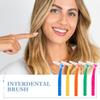 Abaodam 30Pcs Interdental Toothbrush Set Portable L-Shaped Braces Toothbrushes for Teeth Cleaning Oral Care Tools for Daily Use and Orthodontic Maintenance view 3