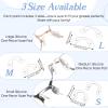 15 Pcs Eyeglasses Nose Pads, U Shaped Glasses Bridge Strap Pads Screw-in Soft Silicone Nose Pad for Glasses Sunglasses Eyewear 3 Sizes Includes Screws and Screwdriver view 2