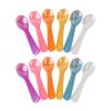 200 Pcs Mini Disposable Plastic Spoons Small Colorful Tasting Spoons Tiny Ice Cream Spoon Wedding Party Appetizer Spoons Sample Dessert Taster Spoons for Yogurt Pudding view 1