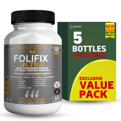 GREENVIFY FoliFix Ultra Hair, Nails & Skin Supplement (5)