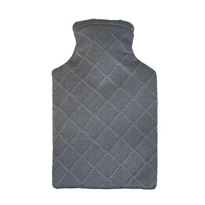 1.2L Grey Hot Water Bottle with Cover Leak Proof Thick Rubber Bed Warmer for Feet Back 4-6 Hour Heat Retention