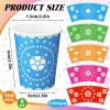 100 Pcs Mexican Paper Cups Disposable Mexico Fiesta Cups Bulk 9oz Cinco De Mayo Party Decorations for Fiesta Taco Birthday Baby Shower Party Supplies(Mexican Bunting Style) view 2