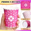 100 Pcs Mexican Paper Cups Disposable Mexico Fiesta Cups Bulk 9oz Cinco De Mayo Party Decorations for Fiesta Taco Birthday Baby Shower Party Supplies(Mexican Bunting Style) view 3