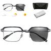 Frameless Smart Zoom Reading Glasses,Precision Vision Aid Glasses For Men & Women (Silver,+2.0) view 1