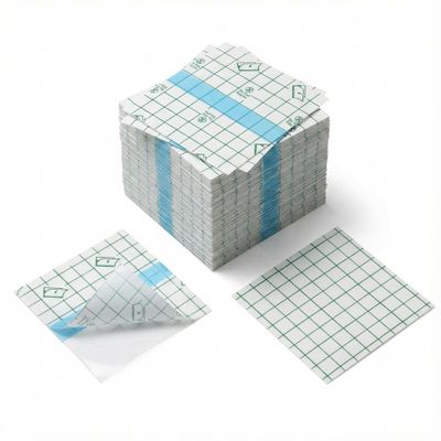 100 Pack Waterproof Transparent Shower Patch Bandage Cover, Stretch Clear Adhesive Film Dressing, Flexible Protective Tape for Skin, Wound & Tattoo Aftercare