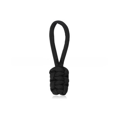 10 Pcs Zipper Pulls Nylon Rope Braided Zipper Extension Pendants Zippers Pull Tab Replacement for Backpack, Jackets(Black)