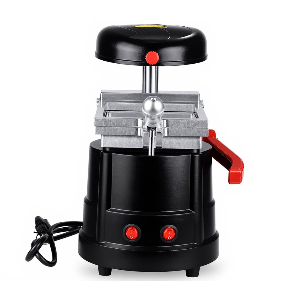 1400W Automatic Vacuum Forming Machine Black Molding Machine,Heat Thermoforming Press Forming Equipment, Dentist and Laboratory Vacuum Forming Molding