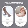 Hoement Ankle Brace for Women Afo Foot Drop Brace Moldable Foot Varus Correction Belt Breathable Stabilizer Support for Walking and Rehabilitation Left Side view 3