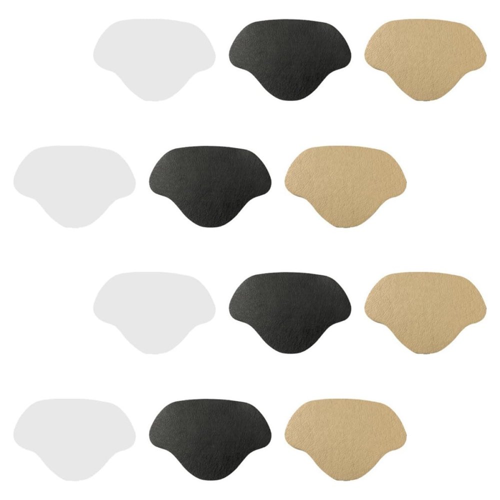 VINTORKY 12 Pairs Self-Adhesive Anti-Wearing Heel Pads Shoe Heel Protectors Non-Slip Cushions and Loose Shoes Foot Care Inserts
