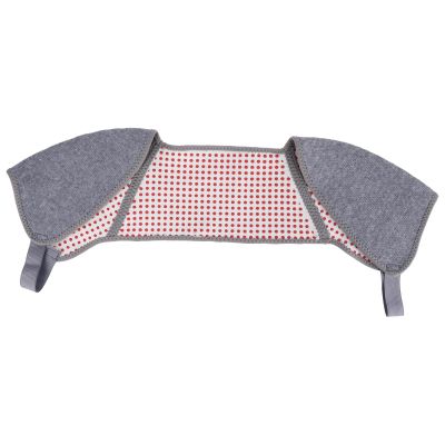Abaodam Shoulder Support Brace with Charcoal Warmth, Grey Patterned Self-Heating Strap, Medium Fit for Shoulder Width 42-46Cm, Sports Relief and Fitness Protector